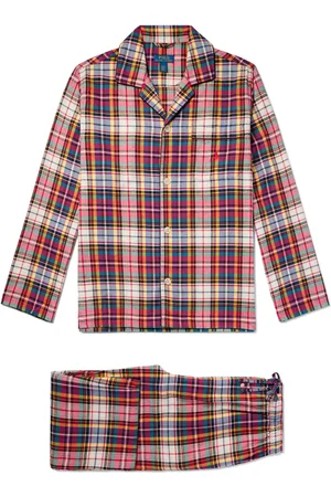 Checked Cotton-Flannel Pyjama Set