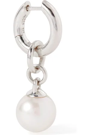 M. COHEN Tisha Convertible Sterling Pearl Single Hoop Earring