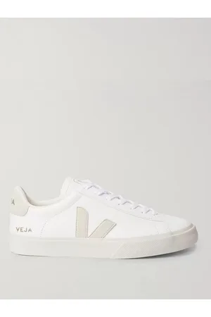 Veja Campo Suede-Trimmed Leather Sneakers