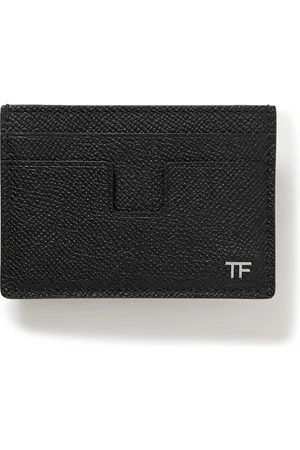 TOM FORD monogram-print leather keyring, White