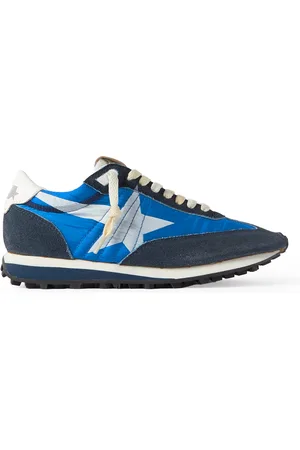 Golden Goose Marathon Leather and Suede-Trimmed Nylon Sneakers