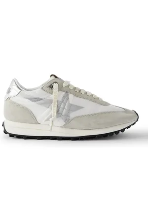 Golden Goose Marathon Leather and Suede-Trimmed Nylon Sneakers