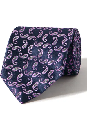 Lanvin 7cm Silk-Grenadine Tie - Men - Dark Purple Ties