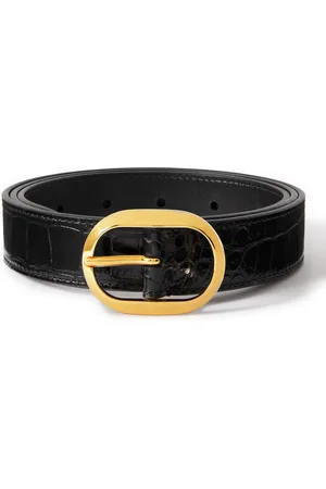 Tom Ford 3cm Croc-Effect Patent-Leather Belt