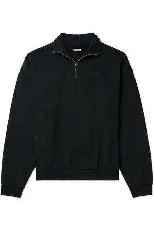 KAPITAL Printed Cotton-Jersey Half-Zip Sweatshirt