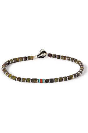 Mikia Heishi Silver Multi-Stone Bracelet