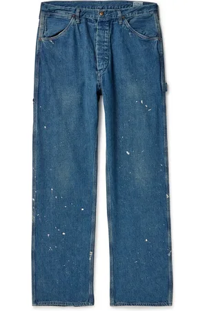 ORSLOW Paint-Splattered Straight-Leg Selvedge Jeans