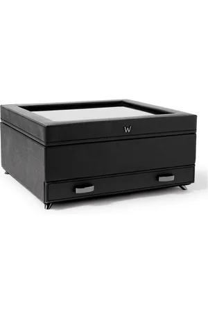 Wolf Porter Cross-Grain Vegan Leather Watch and Jewellery Box