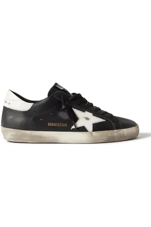 Golden Goose Super-Star Distressed Leather Sneakers