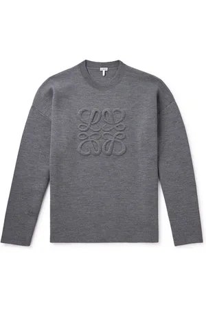 Loewe Logo-Embroidered Wool-Blend Sweater