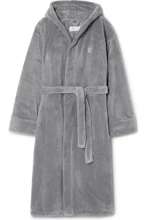 fleece hooded robe