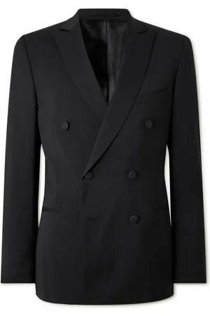 Mr P. Double Breast Wool Tuxedo Jacket