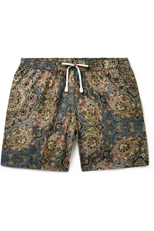 Loro Piana Tapestry Bloom Straight-Leg Mid-Length Floral-Print Swim Shorts