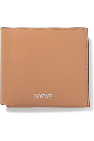 Loewe Logo-Print Leather Billfold Wallet