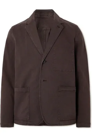 Mr P. Garment-Dyed Cotton-Blend Twill Blazer