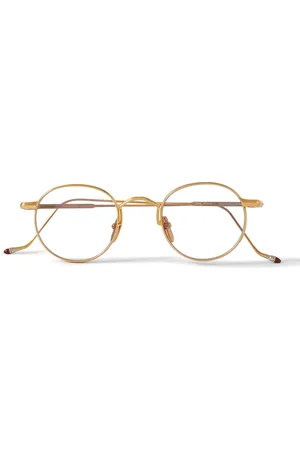 JACQUES MARIE MAGE Full Metal Jacket Round-Frame -Tone Sunglasses