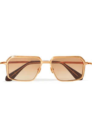 JACQUES MARIE MAGE Vasco Square-Frame -Tone Sunglasses