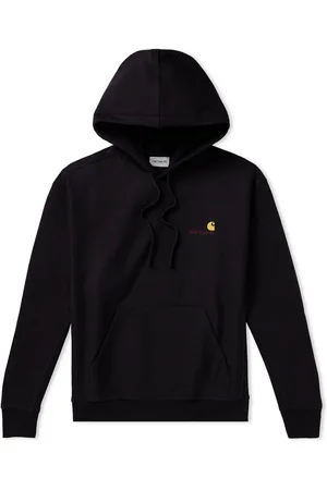 Carhartt American Script Logo-Embroidered Cotton-Blend Jersey Hoodie