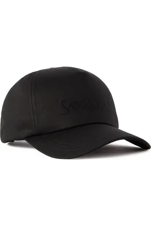 Saint Laurent Logo-Embroidered Cotton and Linen-Blend Gabardine Baseball Cap