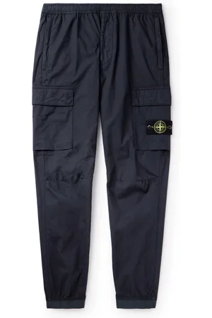 Stone Island Tapered Cotton-Blend Cargo Trousers
