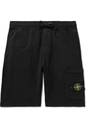 Mens black stone store island shorts