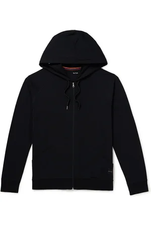 Paul Smith Grosgrain-Trimmed Cotton-Jersey Zip-Up Hoodie