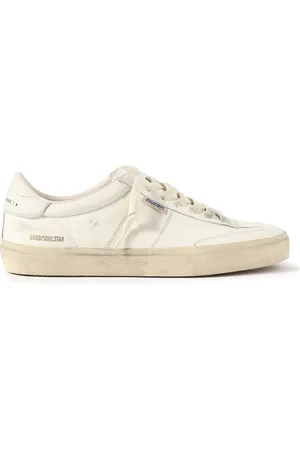 Golden Goose Soul-Star Distressed Leather Sneakers