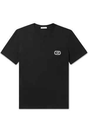 VALENTINO GARAVANI Logo-Embroidered Cotton-Jersey T-Shirt