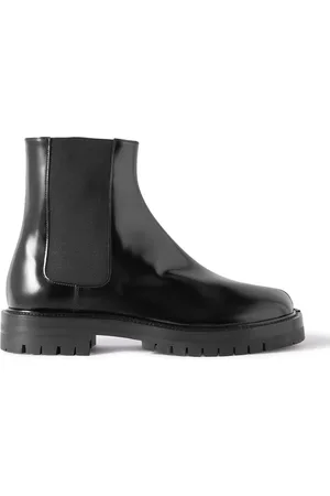 Maison Margiela Tabi Patent-Leather Chelsea Boots