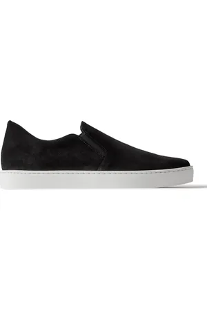 Manolo Blahnik Nadores Suede Slip-On Sneakers