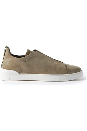 Ermenegildo Zegna Triple Stitch™ Suede Slip-On Sneakers
