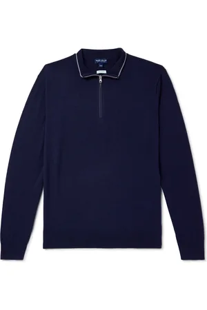 Peter Millar Excursionist Flex Wool-Blend Half-Zip Sweater