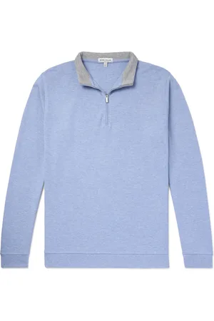 Peter Millar Crown Cotton-Blend Jersey Half-Zip Sweatshirt