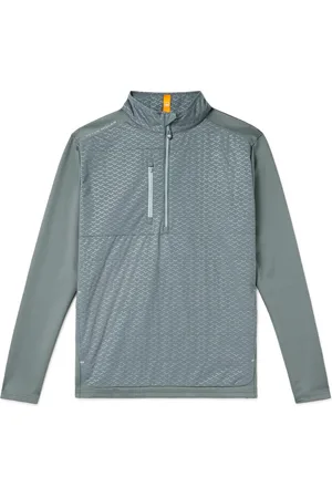 Peter Millar Weld Elite Arrow Jersey and Shell Half-Zip Golf Top