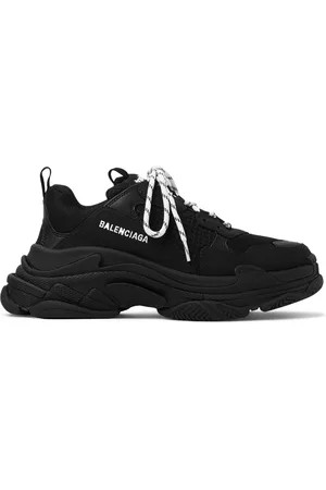 Balenciaga Triple S Mesh, Faux Nubuck and Faux Leather Sneakers