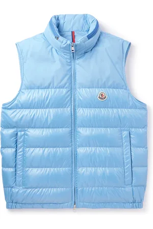 Moncler Logo-Appliquéd Quilted Shell Hooded Down Gilet
