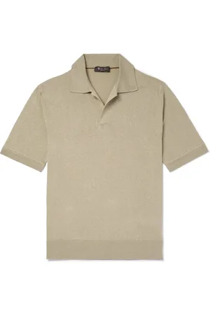 Loro Piana Silk and Linen-Blend Polo-Shirt