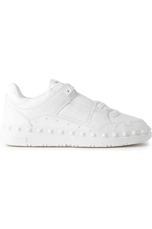 VALENTINO GARAVANI Freedots Studded Leather Sneakers