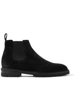 Manolo Blahnik Brompton Suede Chelsea Boots