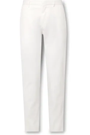 Ermenegildo Zegna Slim-Fit Straight-Leg Cotton-Twill Trousers