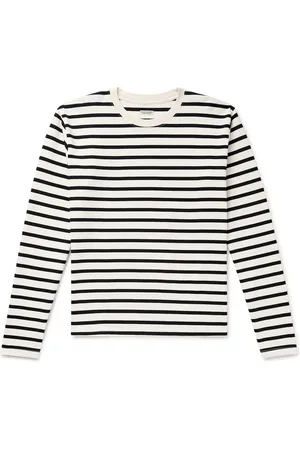 KAPITAL Printed Striped Cotton-Jersey T-Shirt