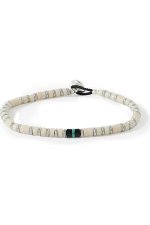 Mikia Heishi Silver Multi-Stone Bracelet