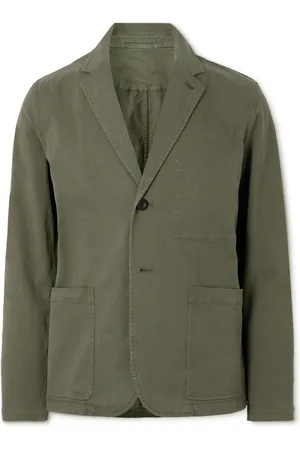 Mr P. Garment-Dyed Cotton-Blend Twill Blazer