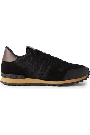 VALENTINO GARAVANI Rockrunner Suede, Leather and Mesh Sneakers