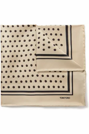 Tom Ford Polka-Dot Silk-Twill Pocket Square