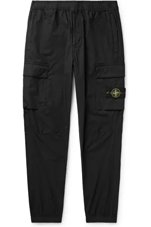 Stone Island Tapered Cotton-Blend Cargo Trousers