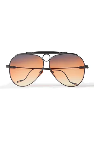 JACQUES MARIE MAGE Diamond Cross Ranch Aviator-Style -Tone Sunglasses
