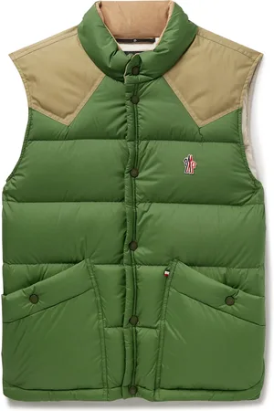 Moncler Veny Cotton Canvas-Trimmed Logo-Appliquéd Quilted Shell Down Gilet