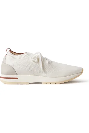 Loro Piana 360 Flexy Leather-Trimmed Knitted Wish® Wool Sneakers