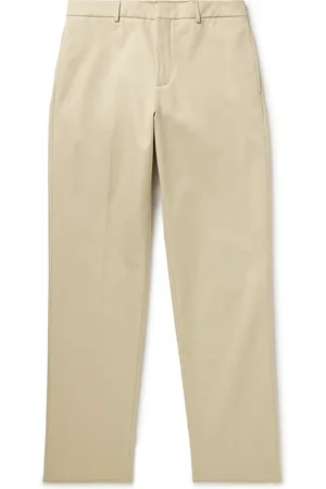 Loro Piana Merse Straight-Leg Cotton-Gabardine Trousers
